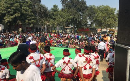माननीय प्रधानमंत्री द्वारा अपनाया गांव जयपुर में आउटरीच कार्यक्रम RSM-2016 वाराणसी के दौरान