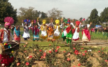 चंडीगढ़ में गुलाब महोत्सव के दौरान NZCC से कलाकारों द्वारा सांस्कृतिक कार्यक्रम