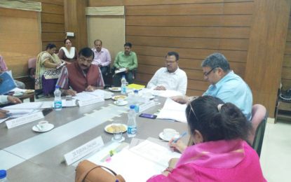 चंडीगढ़ में 13 जुलाई, 2018 को एनजेडसीसी की 45 वीं वित्त समिति।