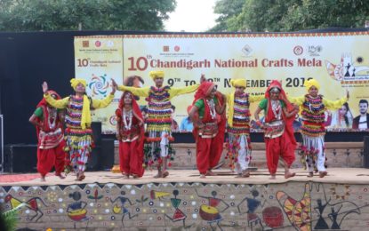 चंडीगढ़ में एनजेडसीसी द्वारा आयोजित 10 वीं चंडीगढ़ राष्ट्रीय शिल्प मेला का दिन – 9
